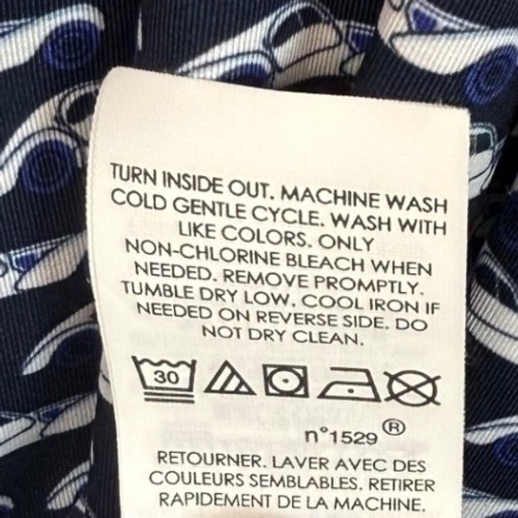 RLX Men's Performance Golf Polo, Navy Blue, Bugatti All Over Design, Size Small - Picture 10 of 10